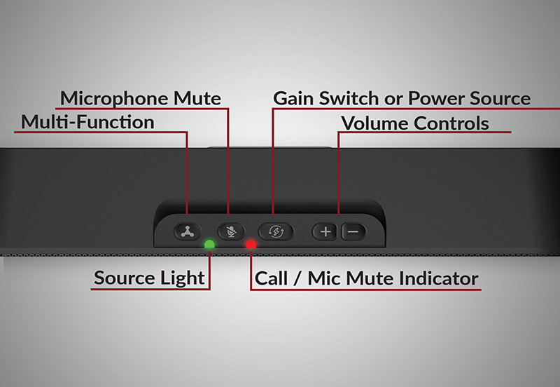 Cyber Acoustics CA-2890PRO USB & Bluetooth Speaker Bar